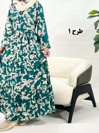 پیراهن ساحلی فلور دریا طرح 1