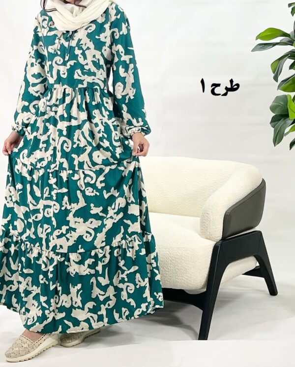 پیراهن ساحلی فلور دریا طرح 1