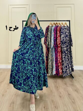 پیراهن ساحلی فلور هاوایی طرح 1