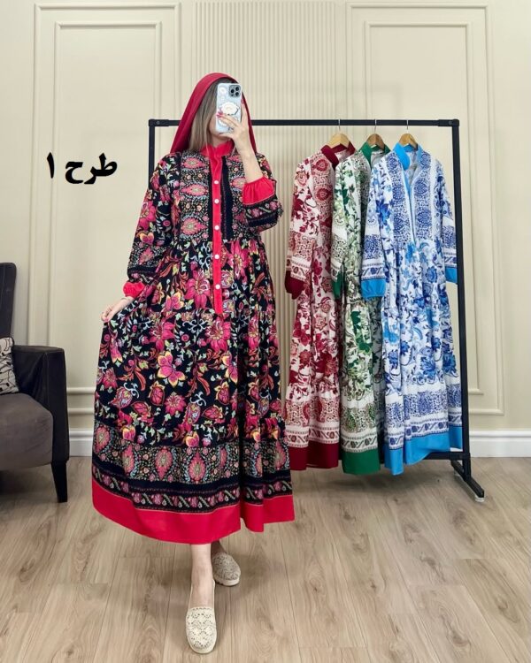 پیراهن ساحلی فلور فارا طرح 1