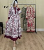 پیراهن ساحلی فلور مادر طرح 1