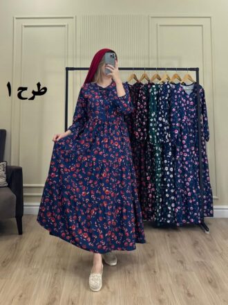 پیراهن ساحلی فلور سوسن طرح 1