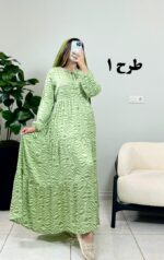 پیراهن ساحلی کرال نور طرح 1
