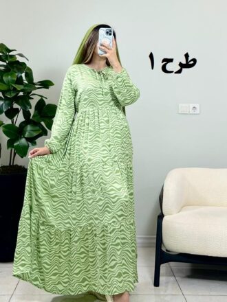 پیراهن ساحلی کرال نور طرح 1