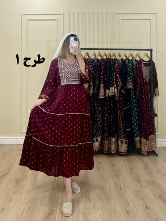 پیراهن کورتای مهر طرح 1