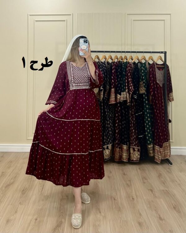 پیراهن کورتای مهر طرح 1