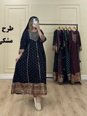 پیراهن وارداتی کورتای هلنا طرح 1