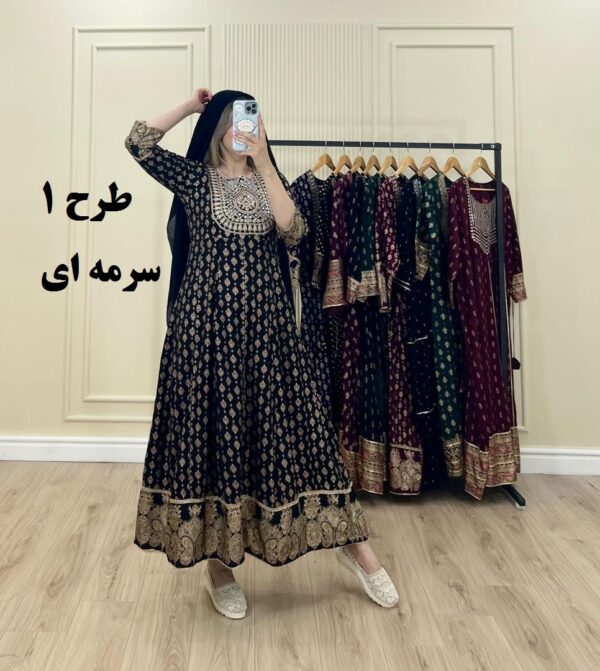 پیراهن وارداتی کورتای آینه طرح 1