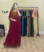 پیراهن وارداتی مودیت گلابتون طرح 1