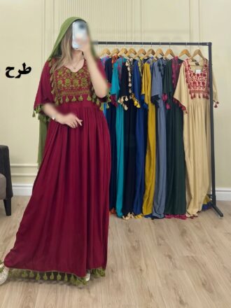 پیراهن وارداتی مودیت گلابتون طرح 1