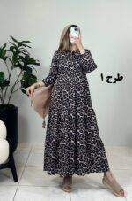 پیراهن ساحلی فلور لئوپارد طرح 1