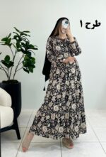 پیراهن ساحلی فلور گلبهار طرح 1