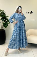 پیراهن ساحلی فلور بهار طرح 1