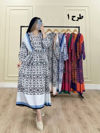 پیراهن ساحلی فلور دیبا طرح 1