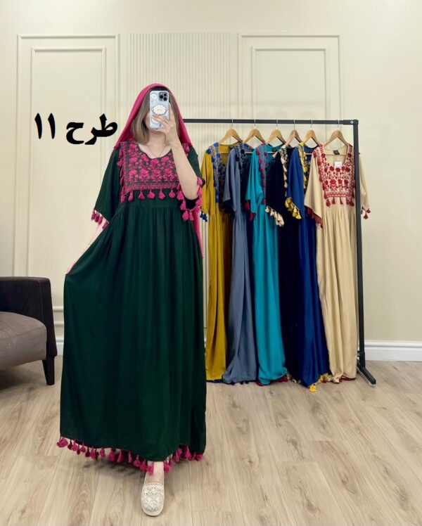 پیراهن وارداتی مودیت گلابتون طرح 11