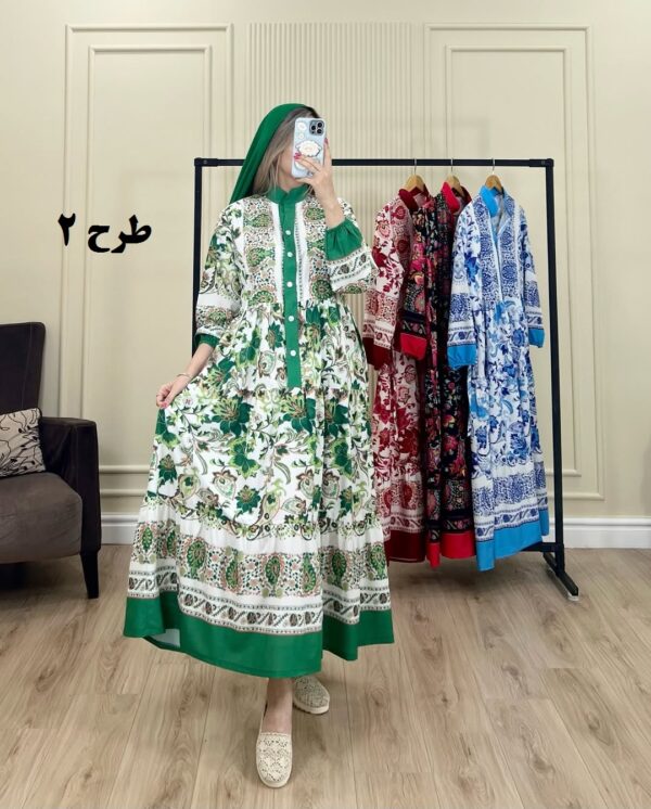پیراهن ساحلی فلور فارا طرح 2