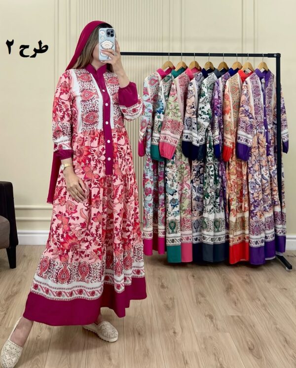 پیراهن ساحلی فلور فارا طرح 2