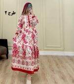 پیراهن ساحلی فلور مادر طرح 2