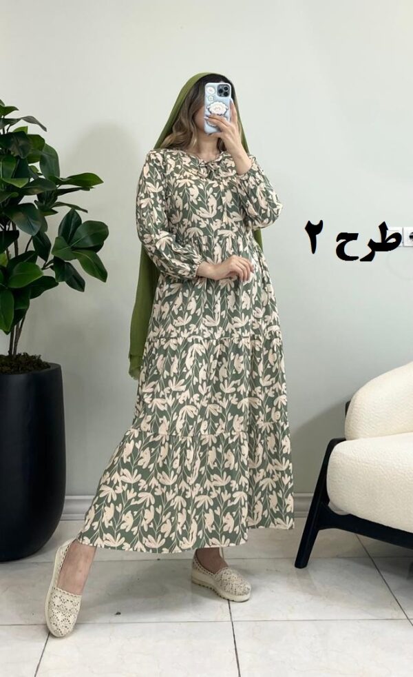 پیراهن ساحلی فلور تموز طرح 2