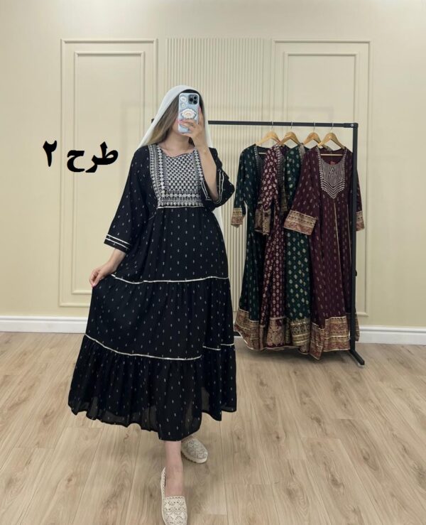 پیراهن کورتای مهر طرح 2