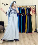 پیراهن وارداتی مودیت گلابتون طرح 2