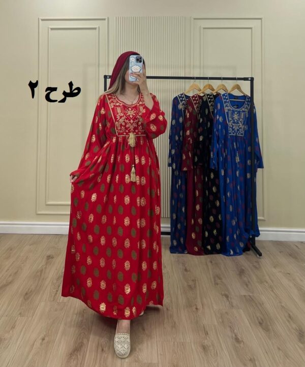 پیراهن وارداتی مودیت صحرا طرح 2