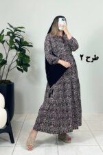 پیراهن ساحلی فلور لئوپارد طرح 2