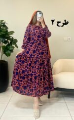 پیراهن ساحلی فلور بهار طرح 2