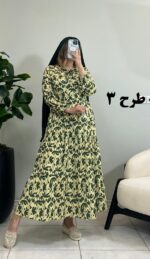 پیراهن ساحلی فلور تموز طرح 3