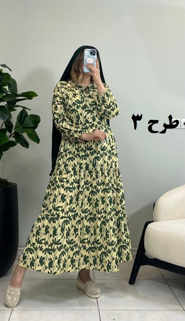 پیراهن ساحلی فلور تموز طرح 3