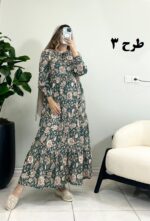پیراهن ساحلی فلور گلبهار طرح 3