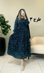 پیراهن ساحلی فلور بهار طرح 3