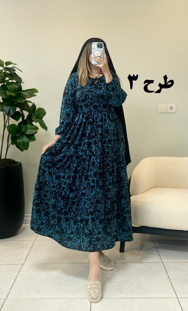پیراهن ساحلی فلور بهار طرح 3