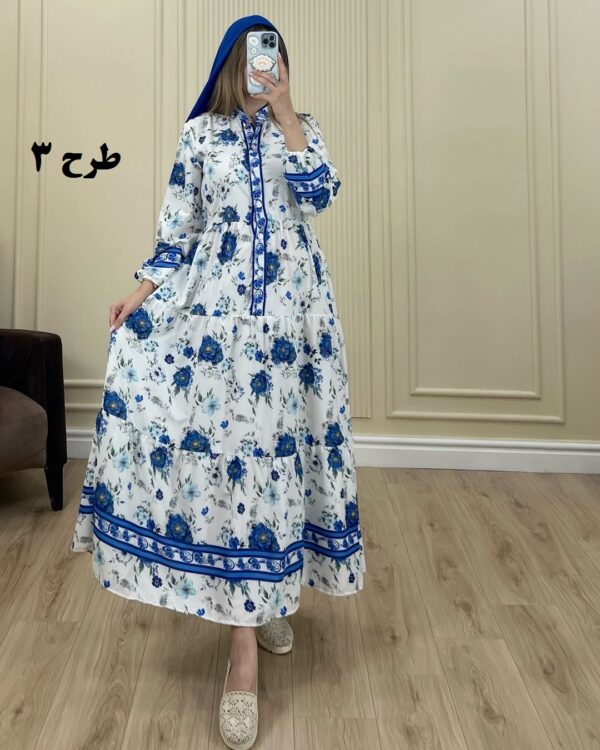 پیراهن ساحلی فلور فارا طرح 3