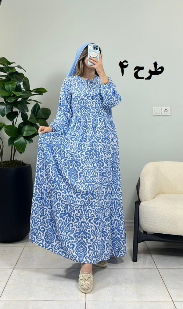 پیراهن ساحلی کرال نور طرح 4