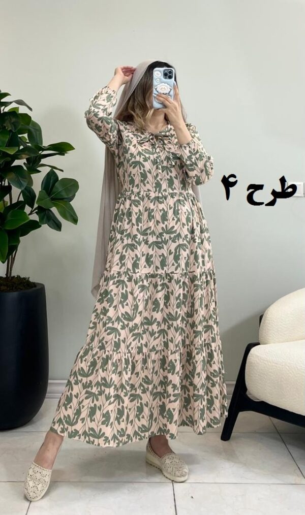 پیراهن ساحلی فلور تموز طرح 4