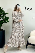 پیراهن ساحلی فلور گلبهار طرح 4