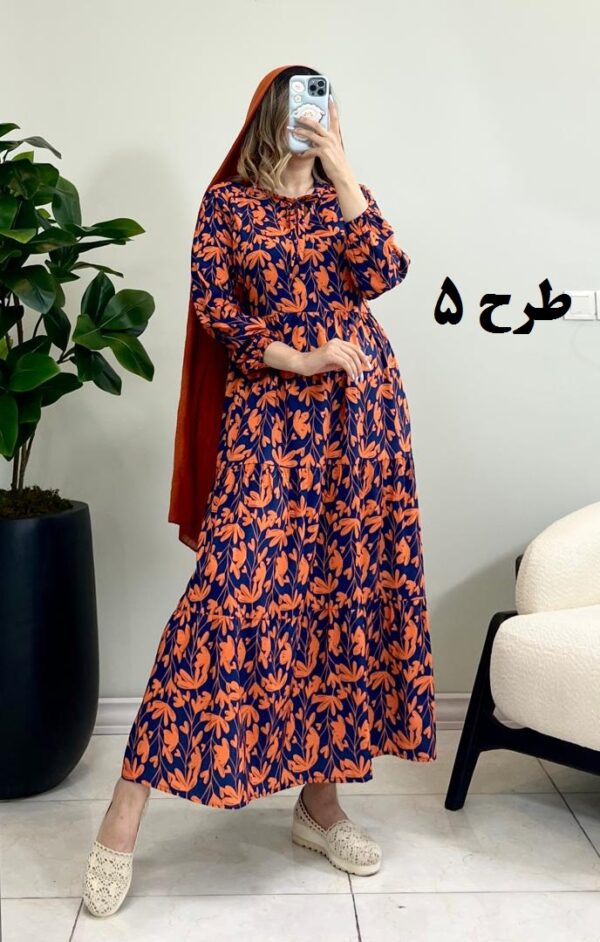 پیراهن ساحلی فلور تموز طرح 5