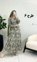 پیراهن ساحلی فلور گلبهار طرح 6