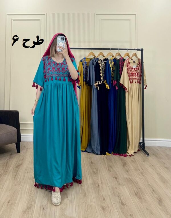 پیراهن وارداتی مودیت گلابتون طرح 6