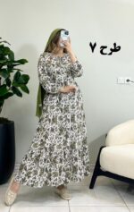 پیراهن ساحلی فلور گلبهار طرح 7
