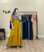 پیراهن وارداتی مودیت گلابتون طرح 9