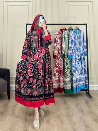 پیراهن ساحلی فلور فارا 1