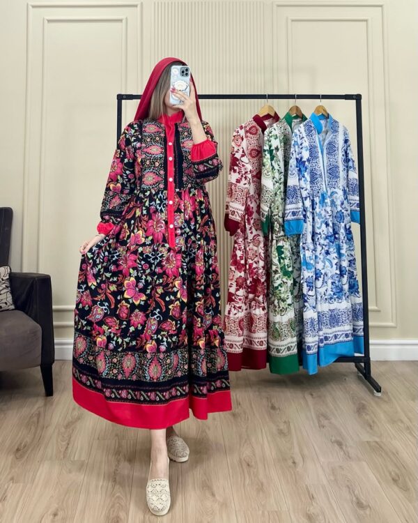 پیراهن ساحلی فلور فارا 1