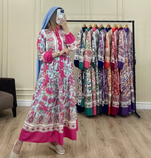 پیراهن ساحلی فلور فارا 2