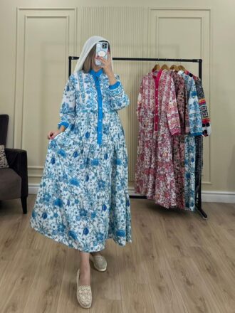 پیراهن ساحلی فلور فارا 3