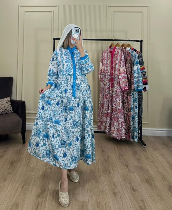 پیراهن ساحلی فلور فارا 3