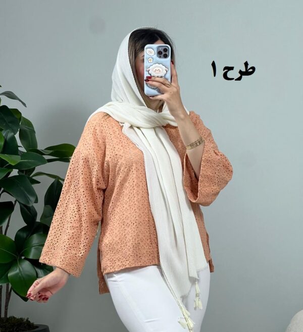 مانتو کتی خامه دوزی سونا طرح 1