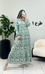 پیراهن ساحلی فلور لاو طرح 1