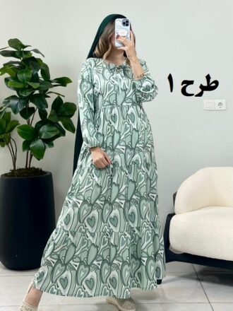 پیراهن ساحلی فلور لاو طرح 1